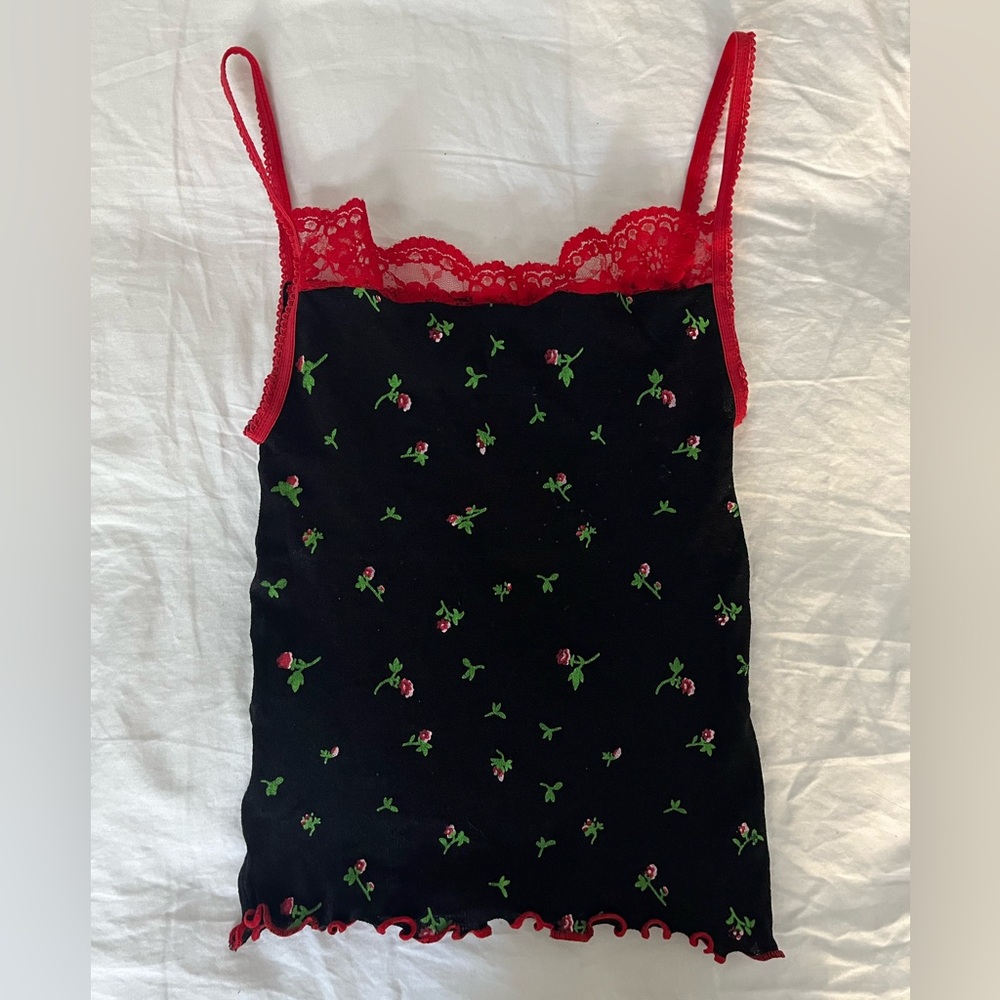 Flower Lace Tank Top XXS